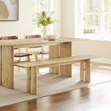 Amistad Oak 72" Wood Bench - Ornate Home