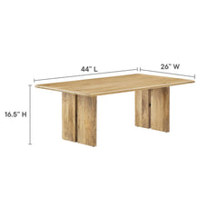 Amistad Oak Wood Coffee Table - Ornate Home