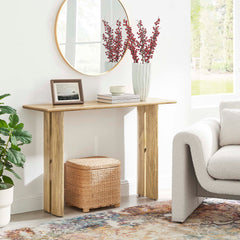 Amistad Oak Wood Console Table - Ornate Home