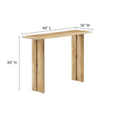 Amistad Oak Wood Console Table - Ornate Home
