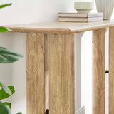Amistad Oak Wood Console Table - Ornate Home
