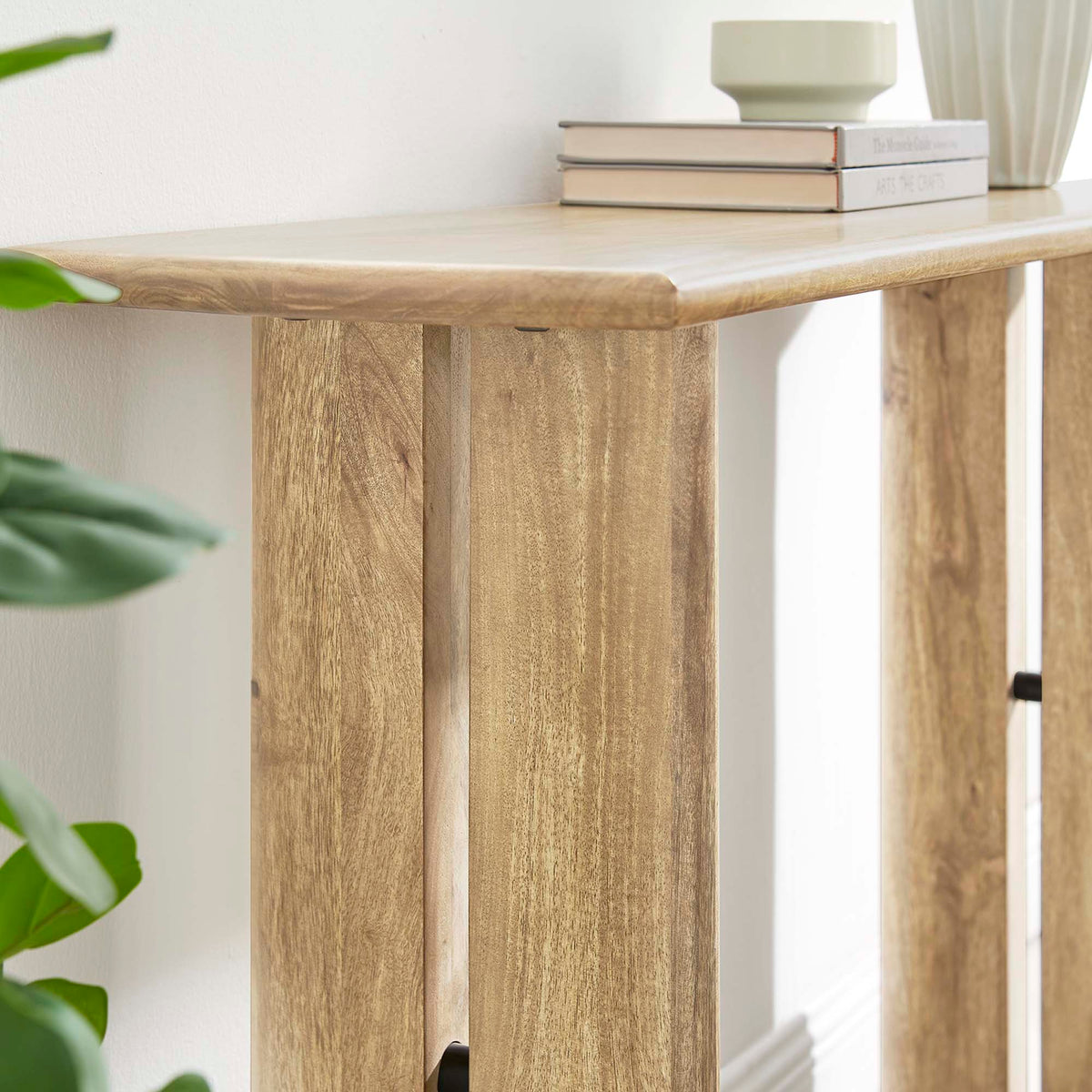 Amistad Oak Wood Console Table - Ornate Home