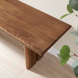 Amistad Walnut 58" Wood Bench - Ornate Home