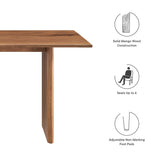 Amistad Walnut 60" Wood Dining Table - Ornate Home