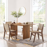 Amistad Walnut 60" Wood Dining Table - Ornate Home