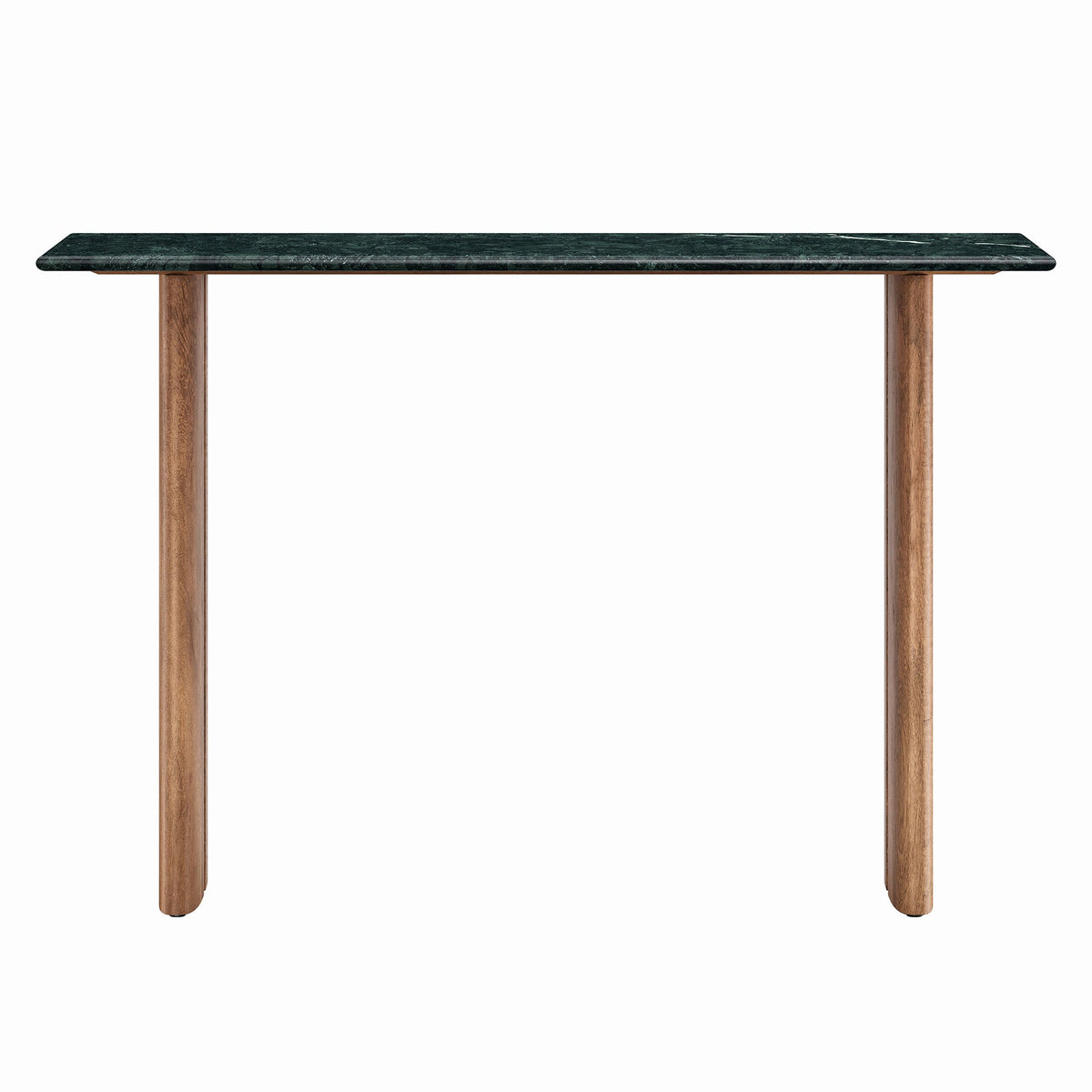 Amistad Walnut/Green 46 Inch Marble Console Table - Ornate Home