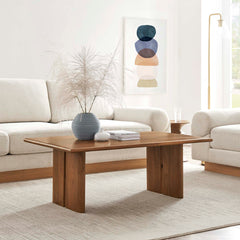 Amistad Walnut Wood Coffee Table - Ornate Home