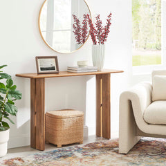 Amistad Walnut Wood Console Table - Ornate Home