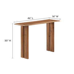 Amistad Walnut Wood Console Table - Ornate Home
