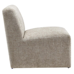 Amita Khaki Chenille Upholstered Accent Chair - Ornate Home