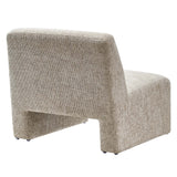 Amita Khaki Chenille Upholstered Accent Chair - Ornate Home