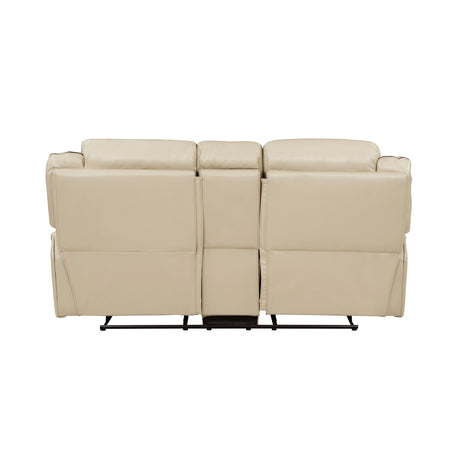 Amite Beige Double Reclining Loveseat - Ornate Home