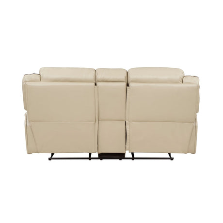 Amite Beige Double Reclining Loveseat - Ornate Home