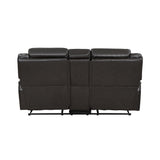 Amite Dark Gray Double Reclining Loveseat - Ornate Home