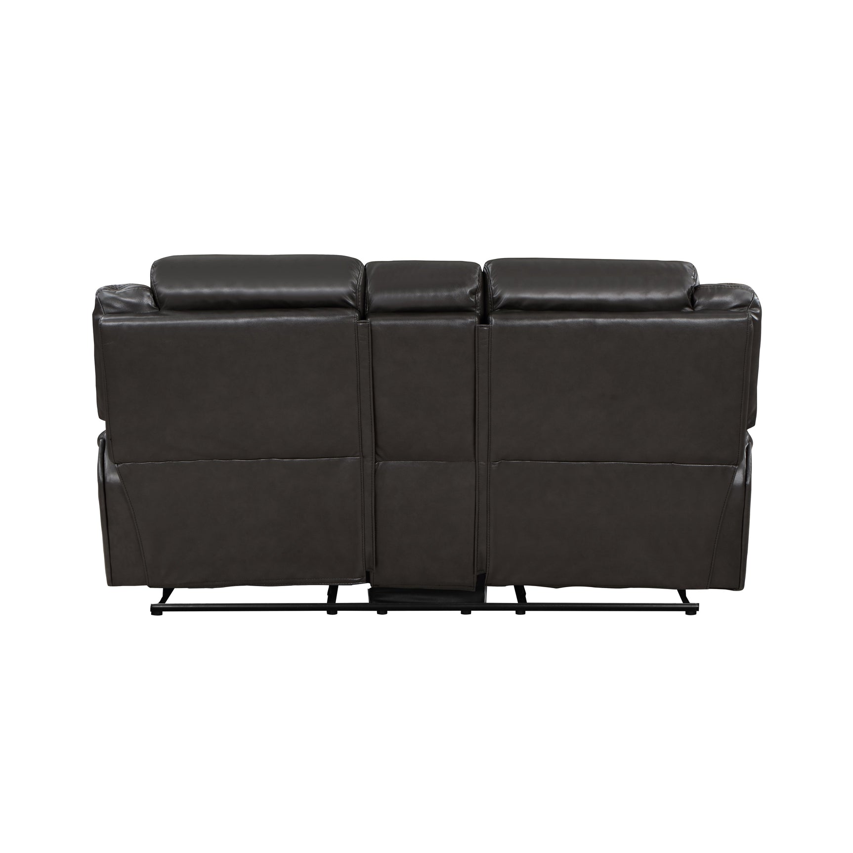 Amite Dark Gray Double Reclining Loveseat - Ornate Home