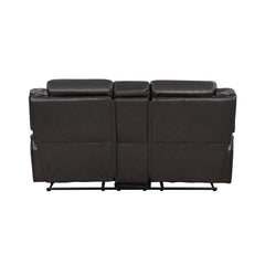 Amite Dark Gray Double Reclining Loveseat - Ornate Home