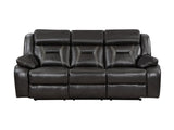 Amite Dark Gray Double Reclining Sofa - Ornate Home