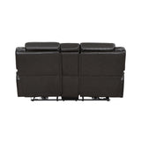 Amite Dark Gray Power Double Reclining Loveseat - Ornate Home