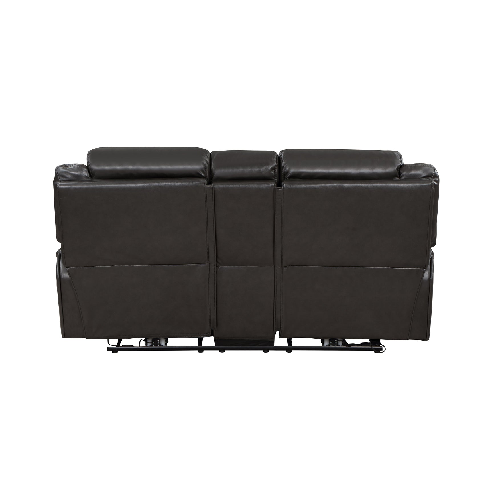 Amite Dark Gray Power Double Reclining Loveseat - Ornate Home