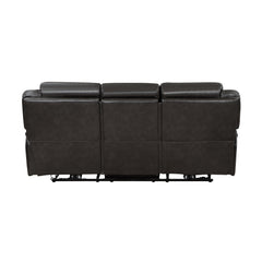 Amite Dark Gray Power Double Reclining Sofa - Ornate Home