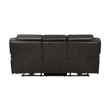Amite Dark Gray Power Reclining Sofa and Loveseat - Ornate Home