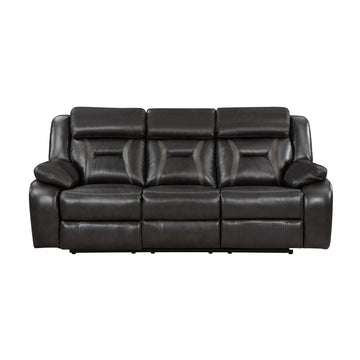 Amite Dark Gray Reclining Sofa & Loveseat - Ornate Home