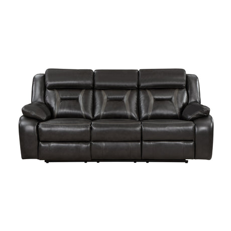 Amite Dark Gray Reclining Sofa & Loveseat - Ornate Home