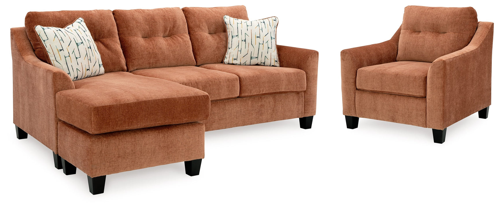 Amity Bay Clay Sofa Chaise & Chair (Online Special Price) - Ornate Home