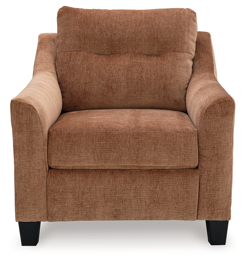 Amity Bay Clay Sofa Chaise Sleeper, 2 Chairs and 2 Ottomans (Online Special Price) - Ornate Home