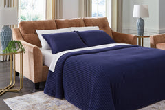 Amity Bay Clay Sofa Chaise Sleeper, 2 Chairs and 2 Ottomans - Ornate Home