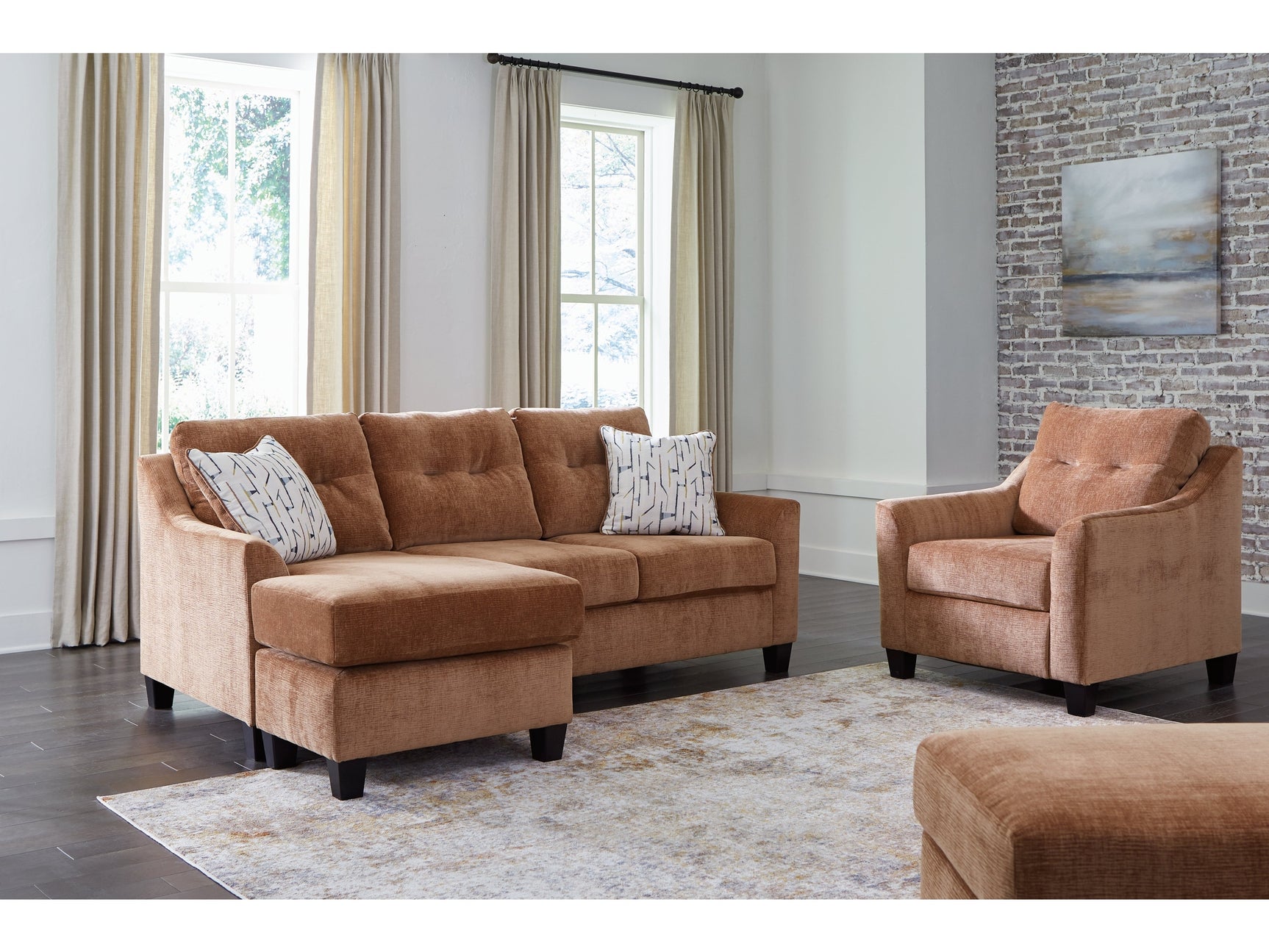 Amity Bay Sofa Chaise, Chair, and Ottoman - Ornate Home