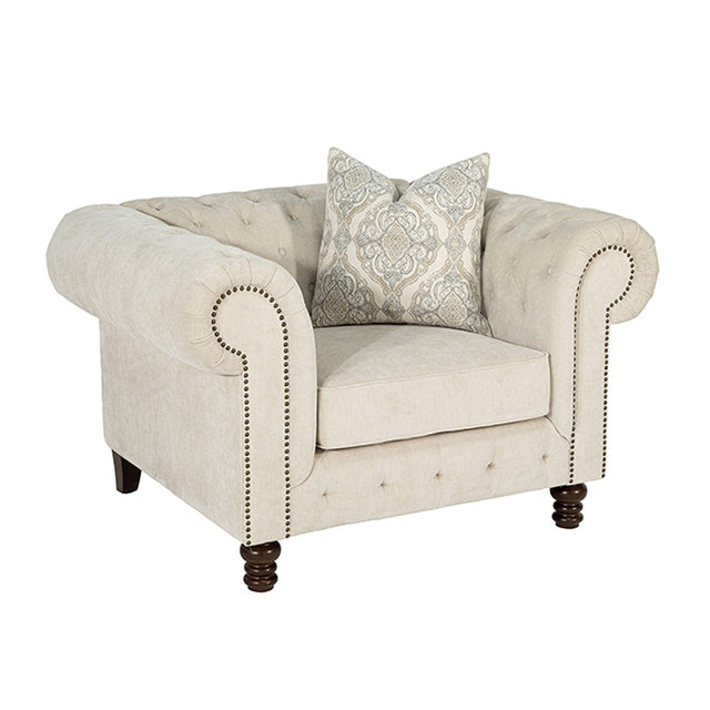 Ammirati Beige Chair - Ornate Home