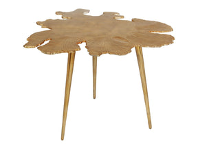 Amoeba Gold Side Table - Ornate Home