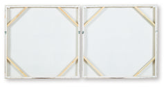 Amoryville Taupe/Green/Gold Finish Wall Art Set (Set of 3) - Ornate Home