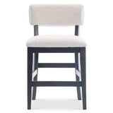 Amos Silver/Nickel Counter Stool