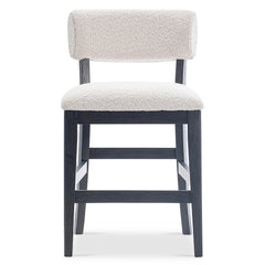 Amos Silver/Nickel Counter Stool - Ornate Home
