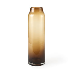 Amrita Golden Brown 15.9"H Glass Vase - Ornate Home