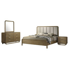 Amsbury Nutmeg 4-piece California King Bedroom Set - Ornate Home