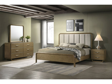 Amsbury Nutmeg 4-piece Eastern King Bedroom Set - Ornate Home