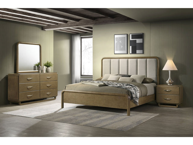 Amsbury Nutmeg 4-piece Queen Bedroom Set - Ornate Home