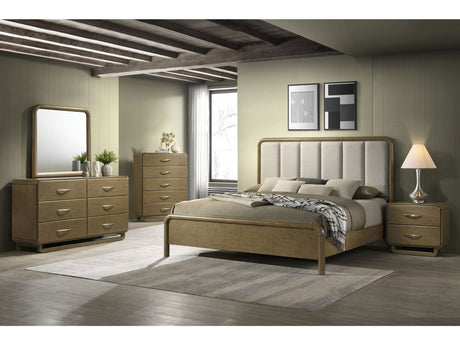Amsbury Nutmeg 5-piece California King Bedroom Set - Ornate Home