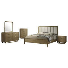 Amsbury Nutmeg 5-piece Queen Bedroom Set - Ornate Home