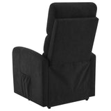 Amsdell Black Upholstered Power Lift Recliner with Remote - Ornate Home