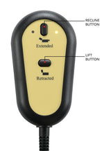 Amsdell Black Upholstered Power Lift Recliner with Remote - Ornate Home