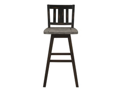 Amsonia Black Swivel Pub Counter Height Chair (Set of 2) - Ornate Home