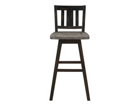 Amsonia Black Swivel Pub Counter Height Chair - Ornate Home