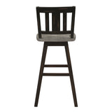Amsonia Black Swivel Pub Counter Height Chair - Ornate Home