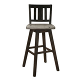 Amsonia Black Swivel Pub Counter Height Chair - Ornate Home