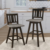Amsonia Black Swivel Pub Counter Height Chair - Ornate Home