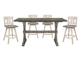 Amsonia Gray 5-Piece Dining Table Set - Ornate Home